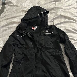 Chick-fil-A Teamstyle Black Rain Jacket - Women’s Small